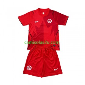 Camisolas de futebol Canadá Criança Equipamento Principal World Cup 2026 Manga Curta